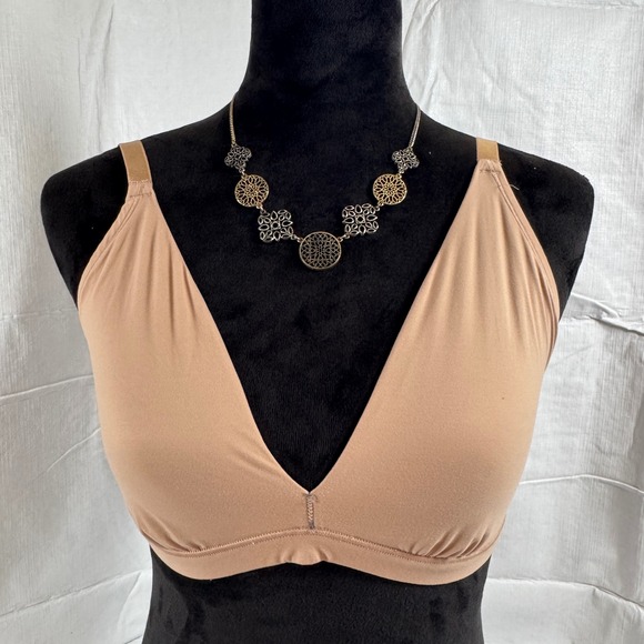 Victoria's Secret Other - Victoria Secret Dream Angels Women's Bralette XL Tan Beige V-Neck 417809-SEQ